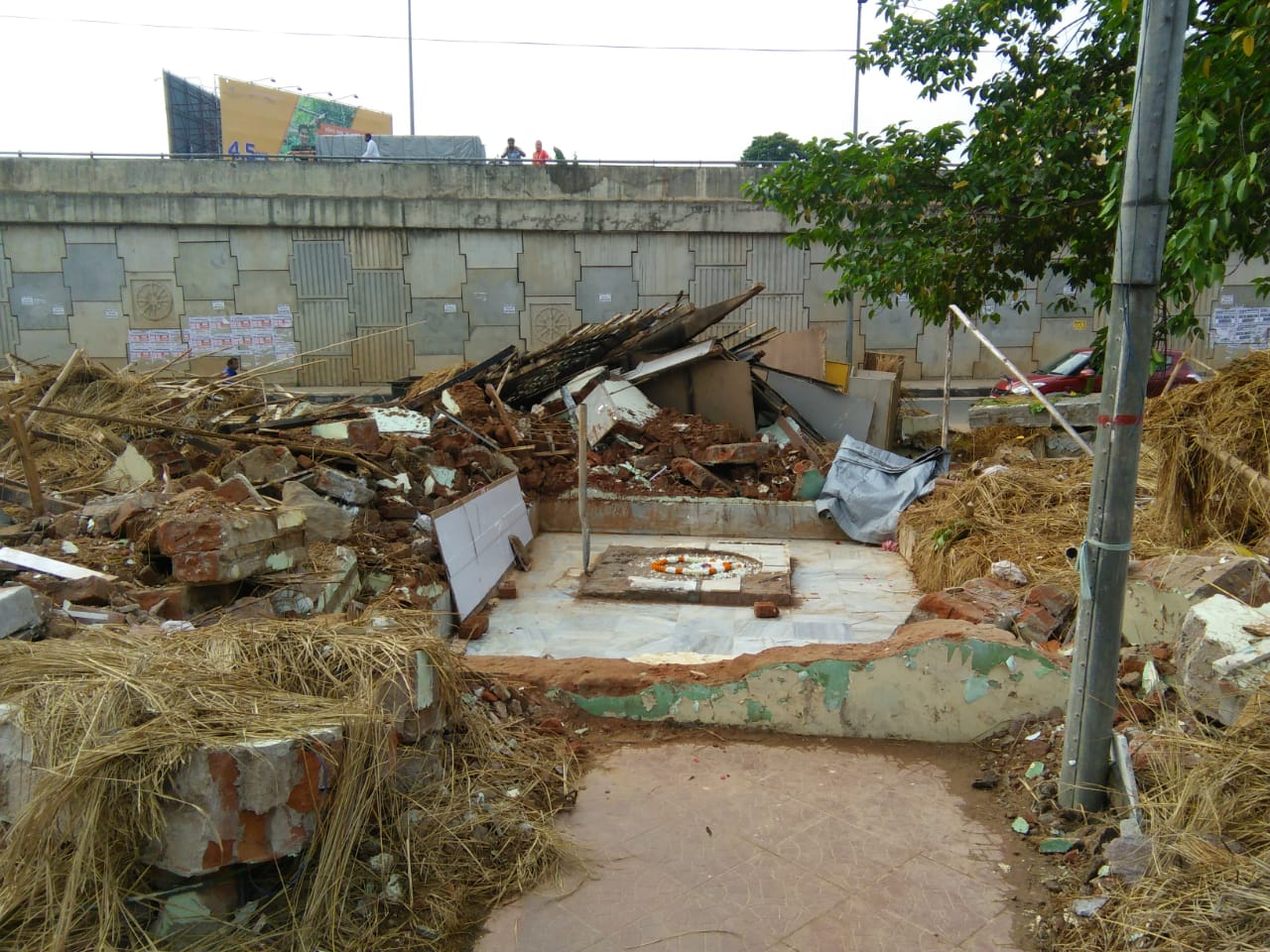 Brutal Destruction of Bhajan-kutir & Samadhi in Bhubaneswar